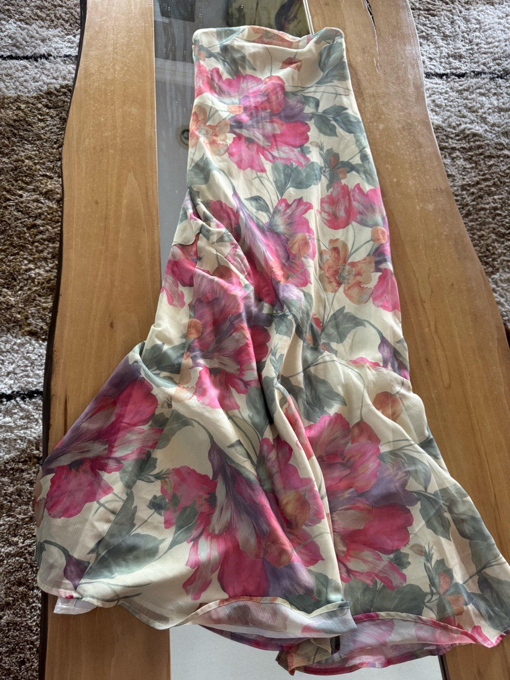 Peppermayo Pink and Cream Floral MaxiDress